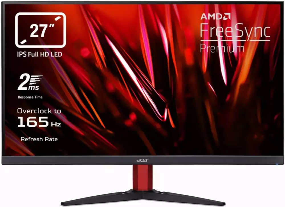 Монитор ACER 27" KG272S BMIIPX, IPS, FHD 1920x1080, 165Hz, AMD FreeSync- UM.HX2EE.S01