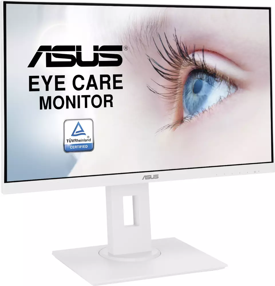 Монитор ASUS VA24DQLB-W Eye Care &ndash; 23.8 inch, Full HD, IPS, Frameless, 75Hz, Adaptive-Sync, Low Blue Light, Flicker Free, Ergonomic Design, Wall Mountable