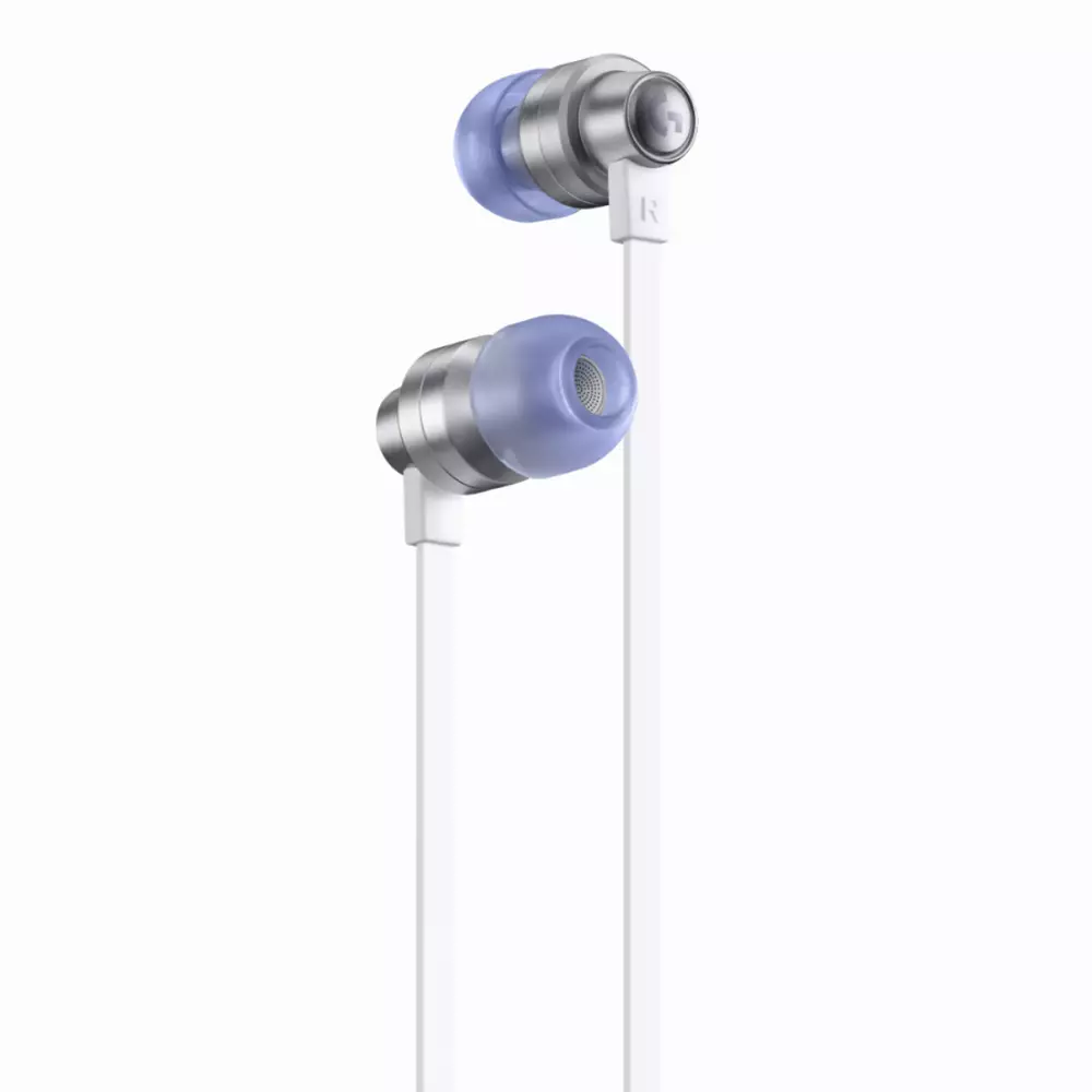 Геймърски слушалки с микрофон Logitech G333 In-ear 3.5 mm + USB-C adapter, тапи жични, бели