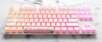 Капачки за механична клавиатура Ducky Pudding White 108-Keycap Set PBT Double-Shot US Layout