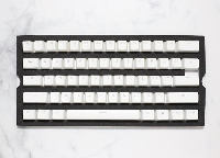 Капачки за механична клавиатура Ducky Pudding White 108-Keycap Set PBT Double-Shot US Layout