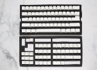 Капачки за механична клавиатура Ducky Pudding White 108-Keycap Set PBT Double-Shot US Layout