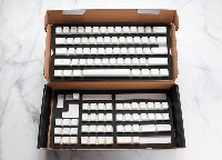 Капачки за механична клавиатура Ducky Pudding White 108-Keycap Set PBT Double-Shot US Layout