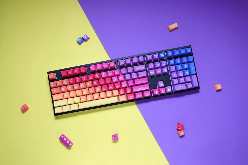 Πλήκτρα για μηχανικό πληκτρολόγιο Ducky Afterglow, 108-Keycap Set ABS, Double-Shot, US Layout