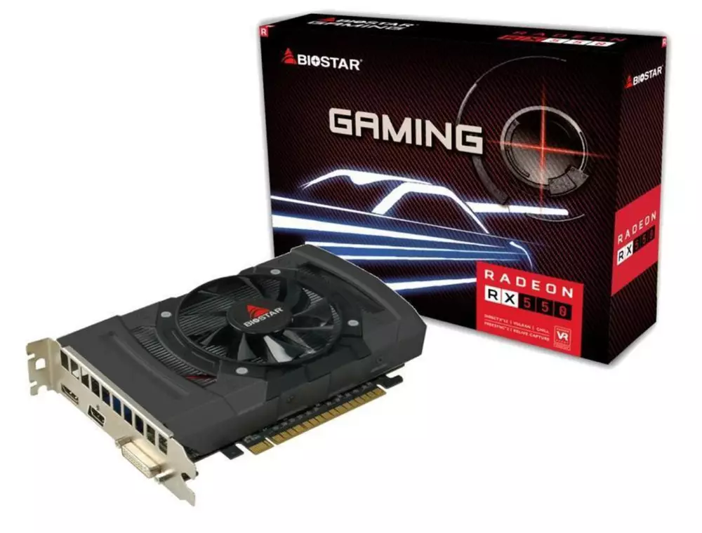 BIOSTAR Radeon RX550 4GB GDDR5 Grafikkarte - VA5505RF41