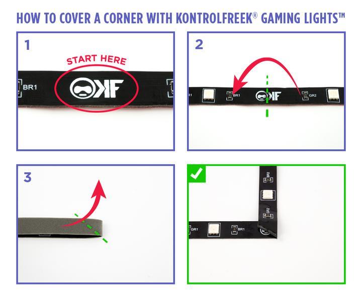 KontrolFreek Gaming Lights Kit - RGB лента USB (3.6m)