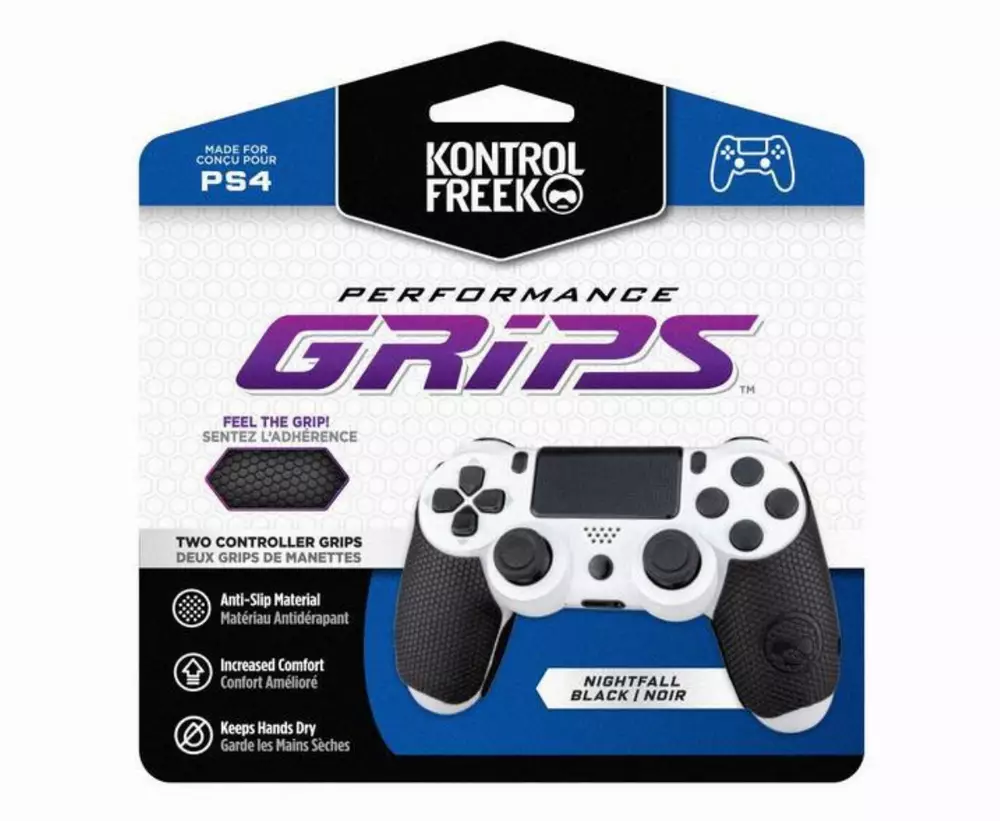 Аксесоар Performance Grips KontrolFreek Original Grips PS4 за Dual Shock, черен