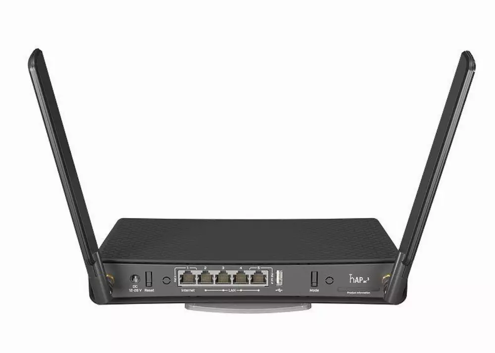 Рутер MikroTik RBD53iG-5HacD2HnD, CPU 719 MHz, Wi-Fi 5 (802.11ac), Двубандов (2,4 GHz / 5 GHz), Ethernet LAN, Черен