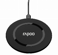 Безжично зарядно устройство с адаптер RAPOO XC140, Qi, 2.5/5/7.5/10W, Черен