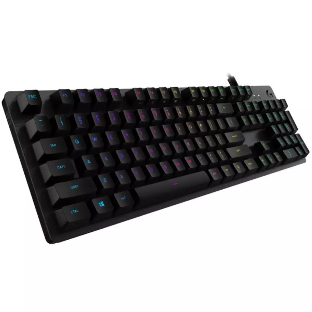 Геймърска механична клавиатура Logitech G512 Carbon LIGHTSYNC RGB (GX Brown) - 920-009352