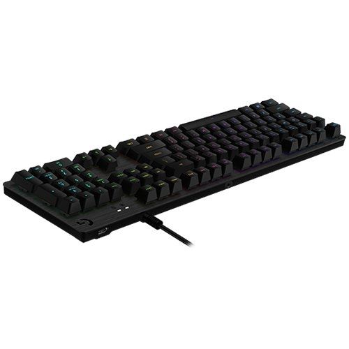 Геймърска механична клавиатура Logitech G512 Carbon LIGHTSYNC RGB (GX Brown) - 920-009352