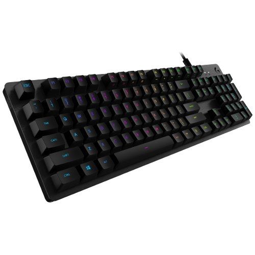 Геймърска механична клавиатура Logitech G512 Carbon LIGHTSYNC RGB (GX Brown) - 920-009352