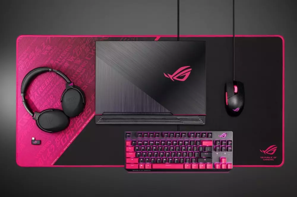 Геймърски слушалки ASUS ROG Strix Go 2.4 Electro Punk