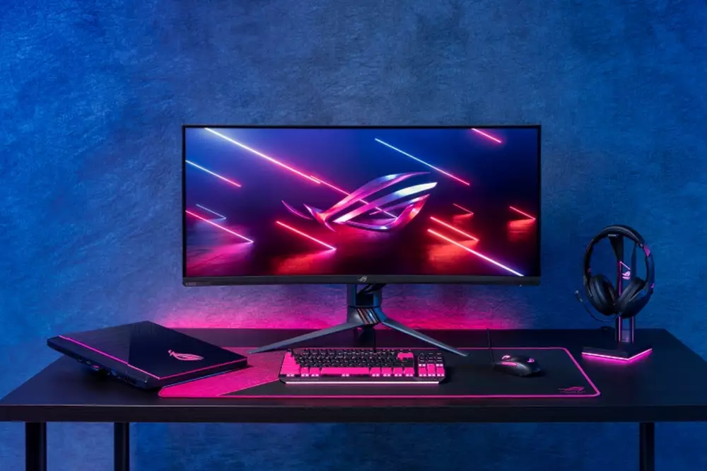 Геймърски слушалки ASUS ROG Strix Go 2.4 Electro Punk