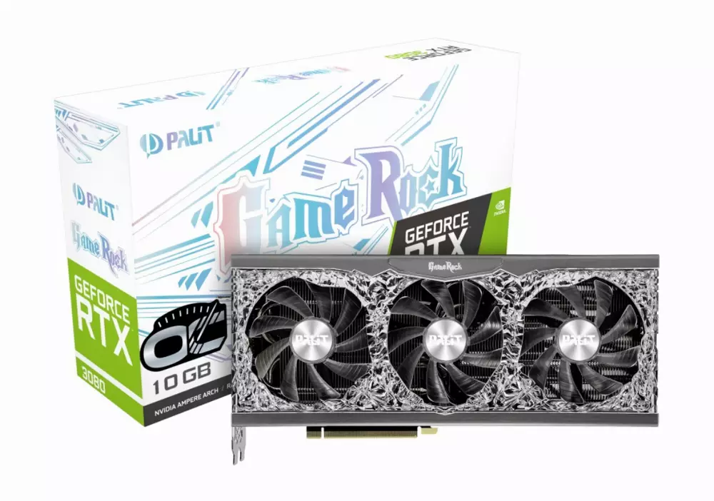 Видео карта Palit GeForce RTX 3080 GameRock OC 10GB LHR GDDR6X