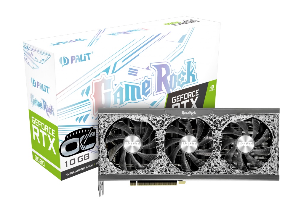 Видео карта Palit GeForce RTX 3080 GameRock OC 10GB LHR GDDR6X