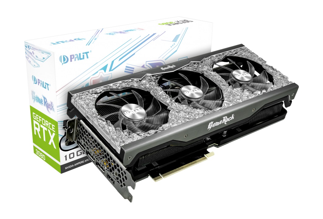 Видео карта Palit GeForce RTX 3080 GameRock OC 10GB LHR GDDR6X