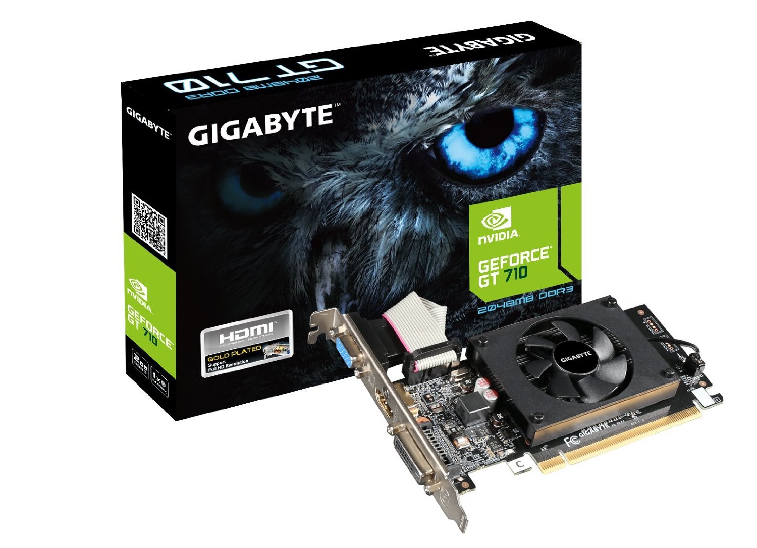 Видео карта Gigabyte GeForce GT 710 2GB DDR3 - N710D3-2GL