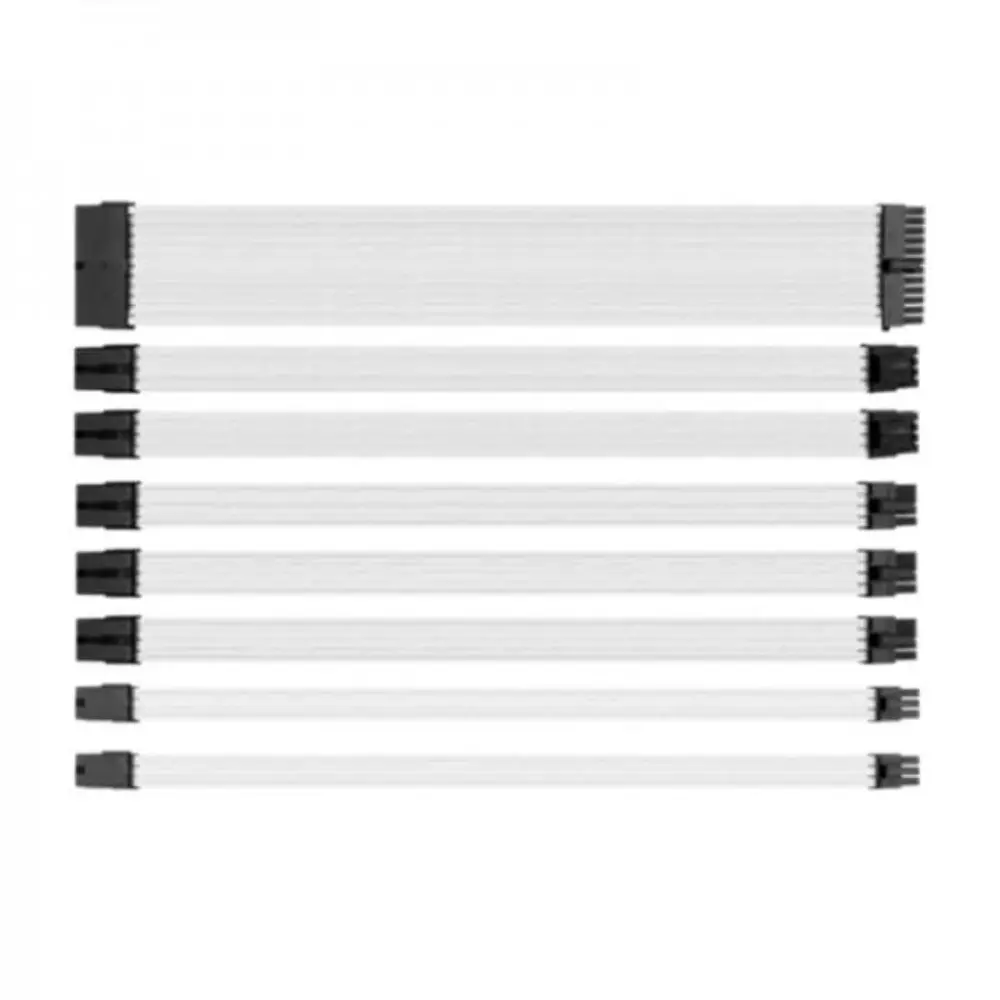 Комплект оплетени кабели Thermaltake TtMod, White
