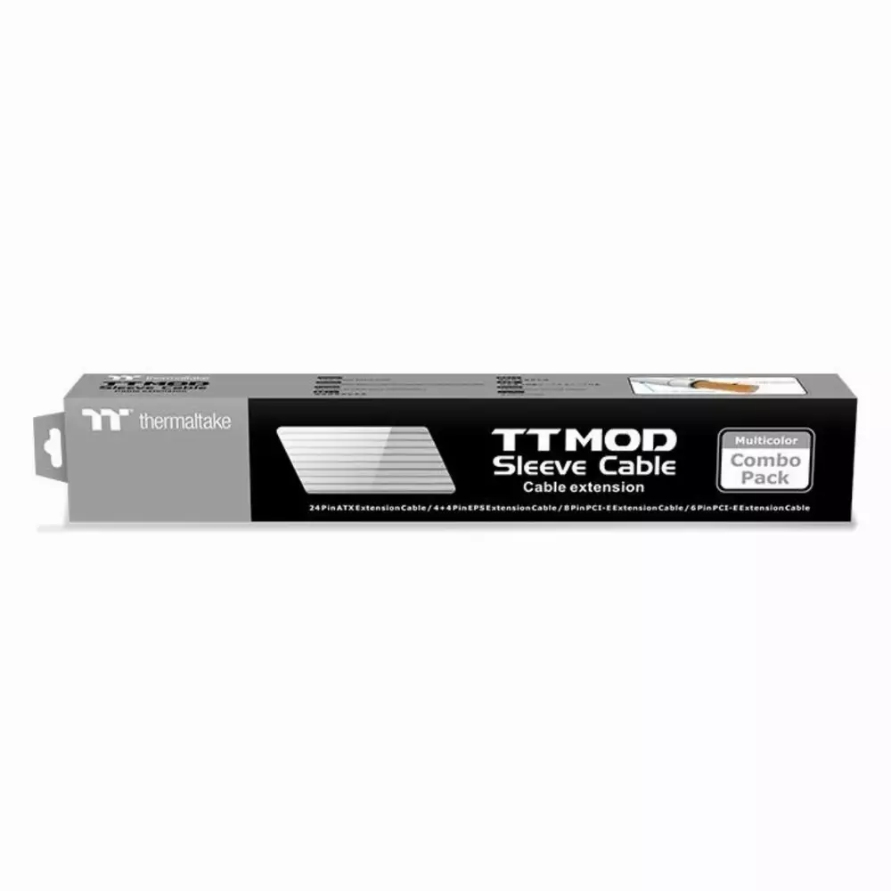 Комплект оплетени кабели Thermaltake TtMod, White