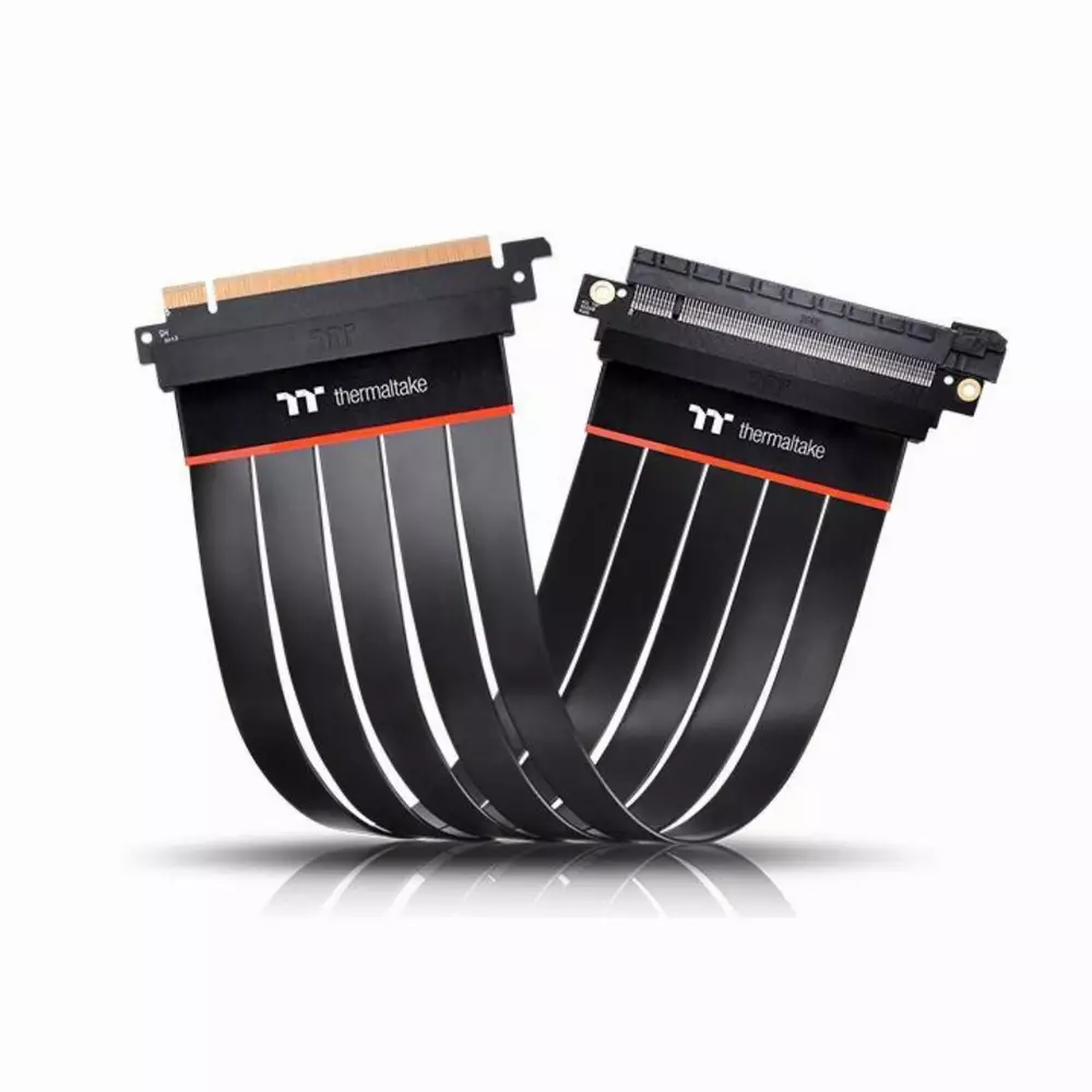 Kабел за вертикален монтаж за видео карта Thermaltake TT Premium PCI-E Riser Universal GPU Extender Riser Cable PCI-E 4.0 x16, 300mm