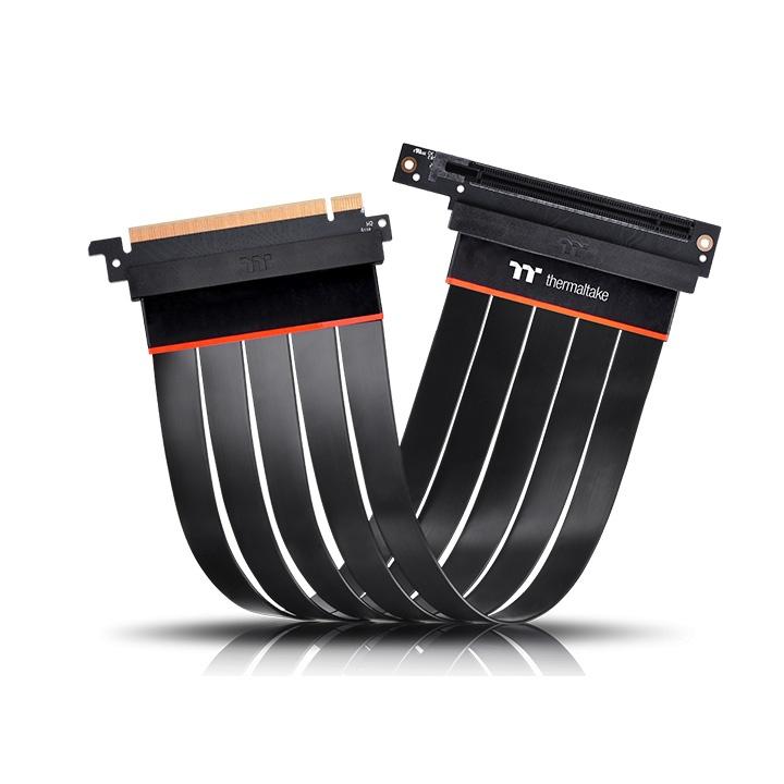 Kабел за вертикален монтаж за видео карта Thermaltake TT Premium PCI-E Riser 90° Universal GPU Extender Riser Cable PCI-E 4.0 x16, 300mm