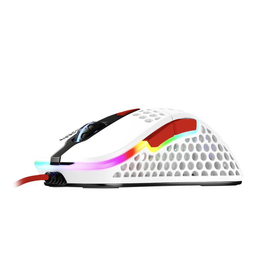 Геймърска мишка Xtrfy M4 Tokyo RGB Бял/Червен - XG-M4-RGB-TOKYO