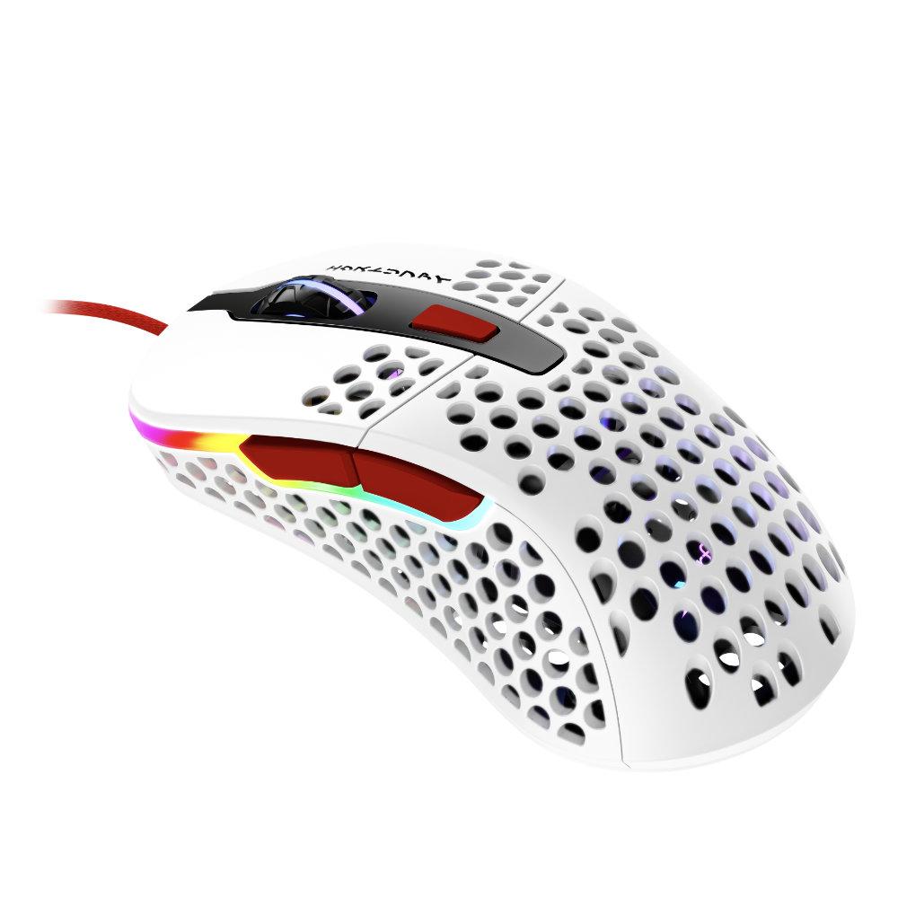 Геймърска мишка Xtrfy M4 Tokyo RGB Бял/Червен - XG-M4-RGB-TOKYO