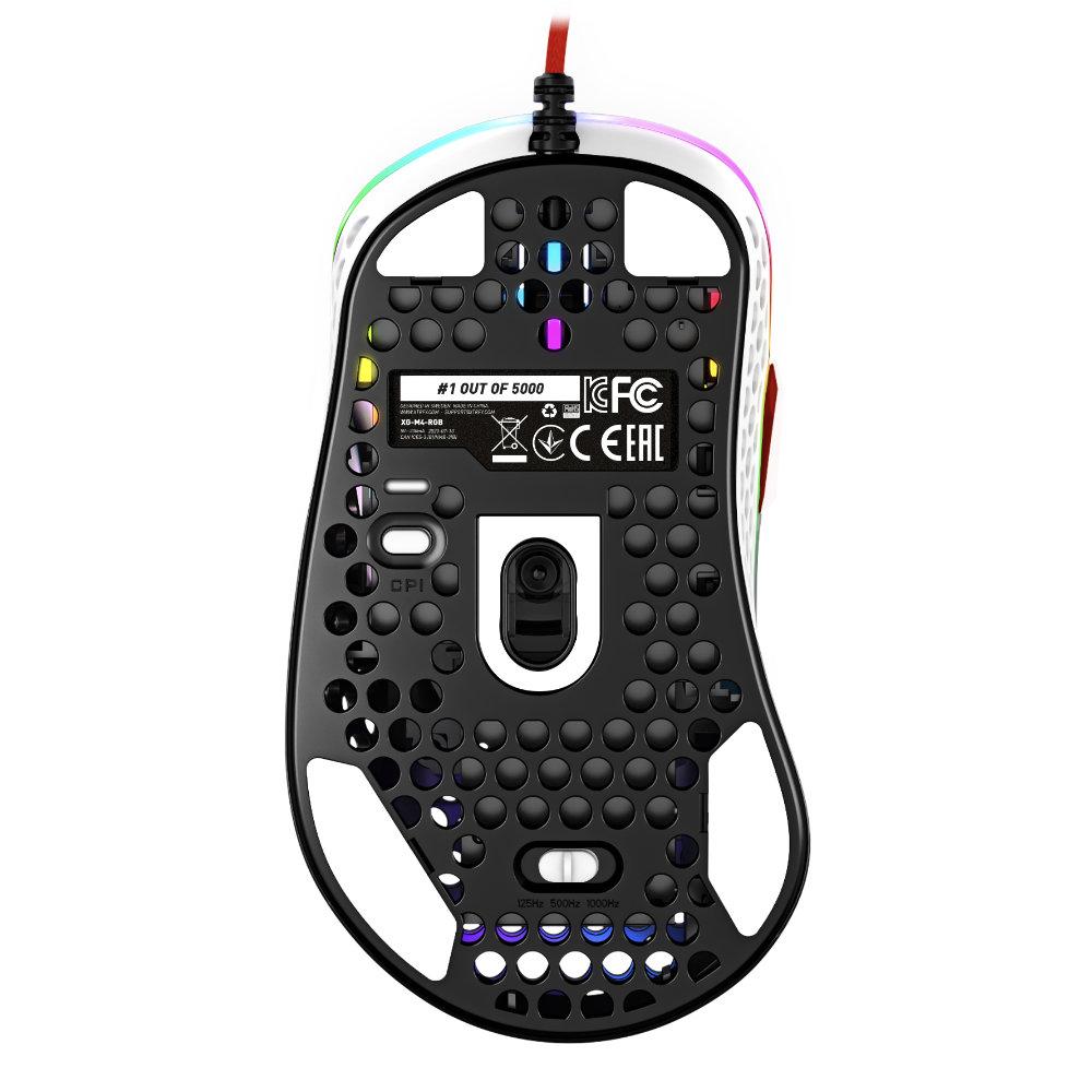 Геймърска мишка Xtrfy M4 Tokyo RGB Бял/Червен - XG-M4-RGB-TOKYO