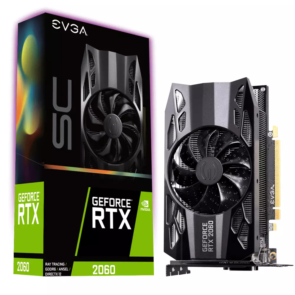 Видео карта EVGA GeForce RTX 2060 SC GAMING 6GB GDDR6 - 06G-P4-2062-KR 