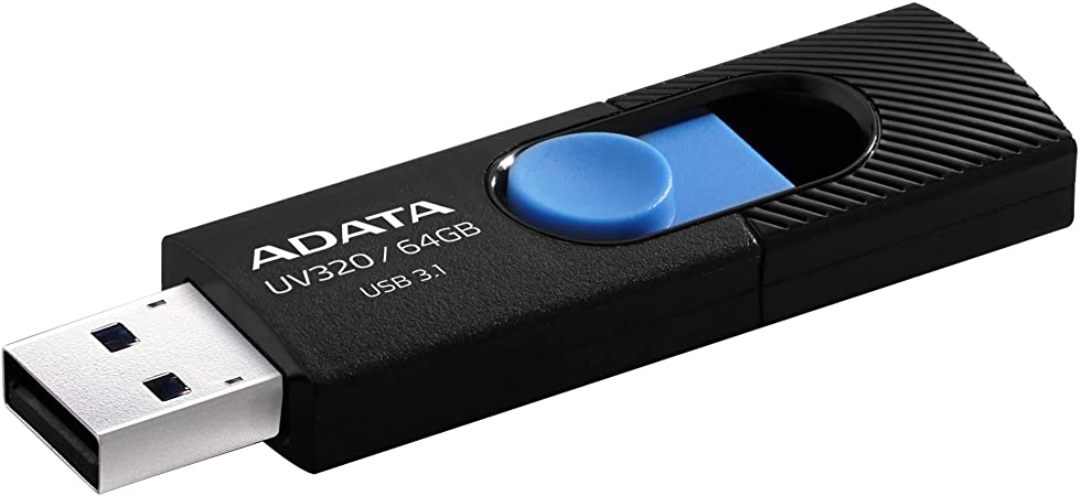 USB памет ADATA UV320 64GB USB 3.2 Gen1 Черна