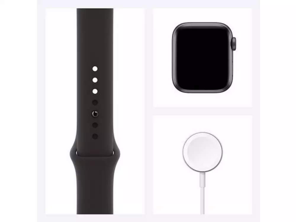 Смарт часовник Apple Watch SE, 44mm Space Grey Sport band