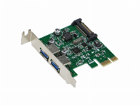 Конвертор ESTILLO PCIex - 2 x USB 3.0, LOW PROFILE
