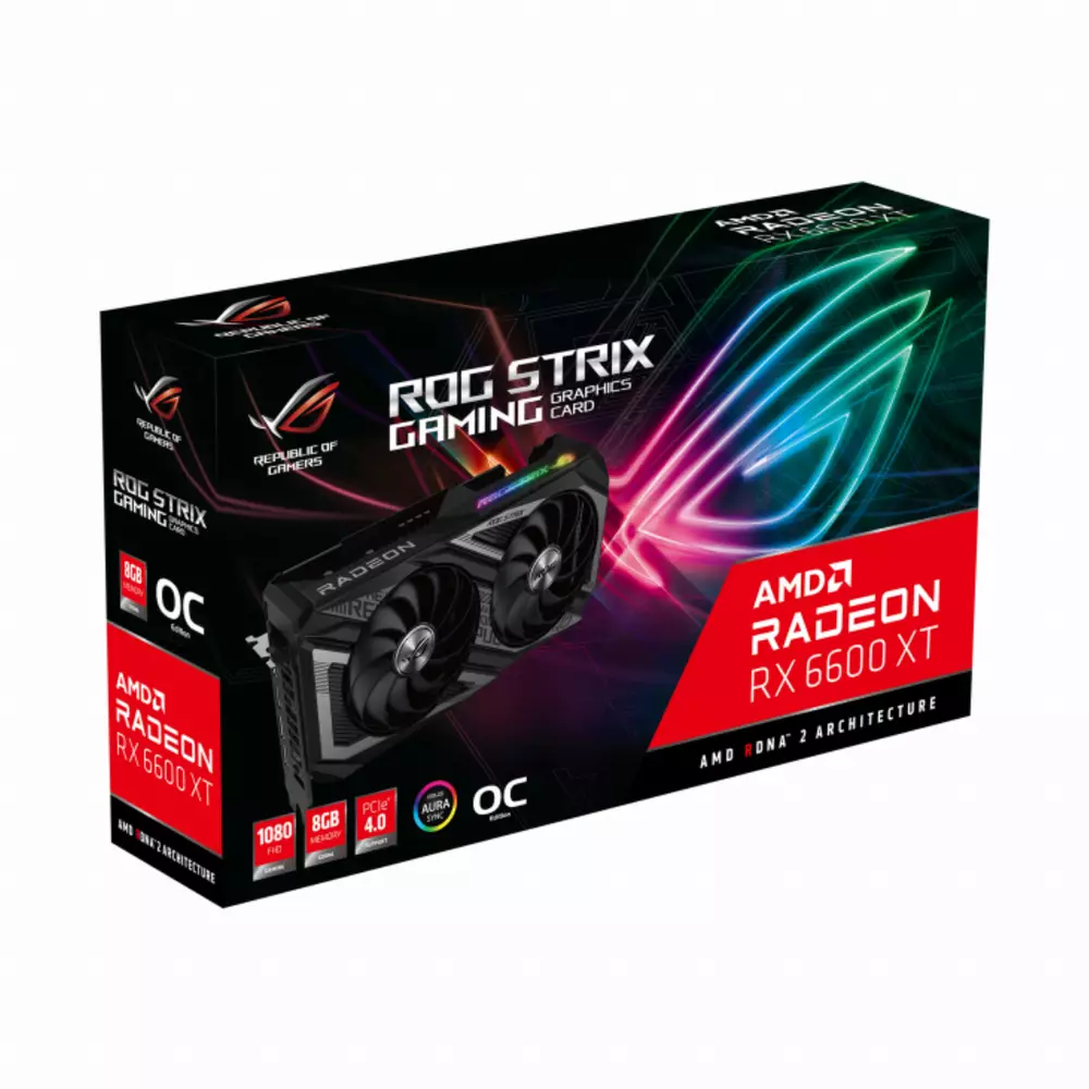 Видео карта ASUS ROG Strix Radeon RX 6600 XT OC Edition 8GB GDDR6