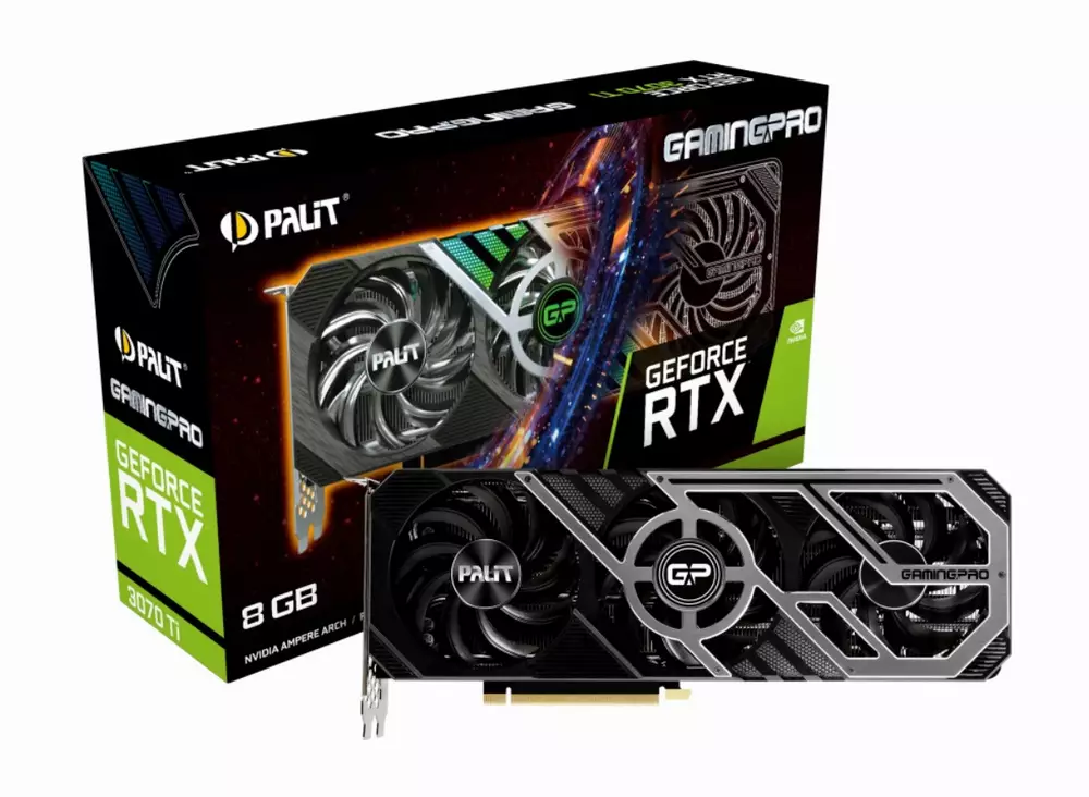 Видео карта Palit GeForce RTX 3070 Ti GamingPro 8GB