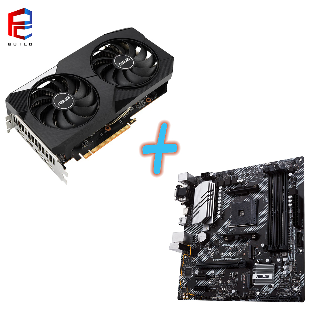  Комбо оферта ASUS DUAL AMD Radeon RX 6600 XT OC 8GB + ASUS PRIME B550M-A
