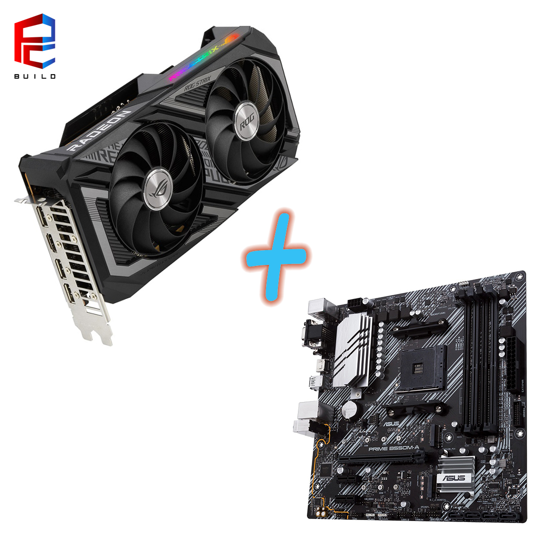 Комбо оферта ASUS ROG STRIX RX 6600 XT OC 8GB + ASUS PRIME B550M-A