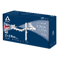 Разширително рамо ARCTIC Z+2 PRO за добавяне на 2 допълнителни монитора към Z Pro