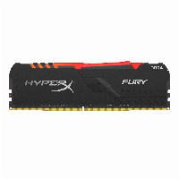 Памет Kingston FURY Beast Black RGB 8GB DDR4 3200MHz CL16 - KF432C16BBA/8