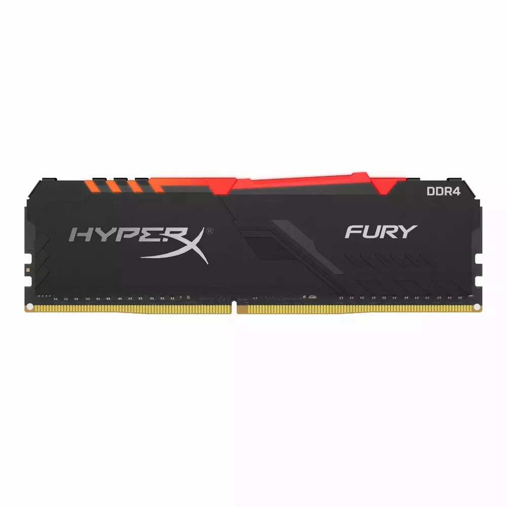 Памет Kingston FURY Beast Black RGB 8GB DDR4 3200MHz CL16 - KF432C16BBA/8