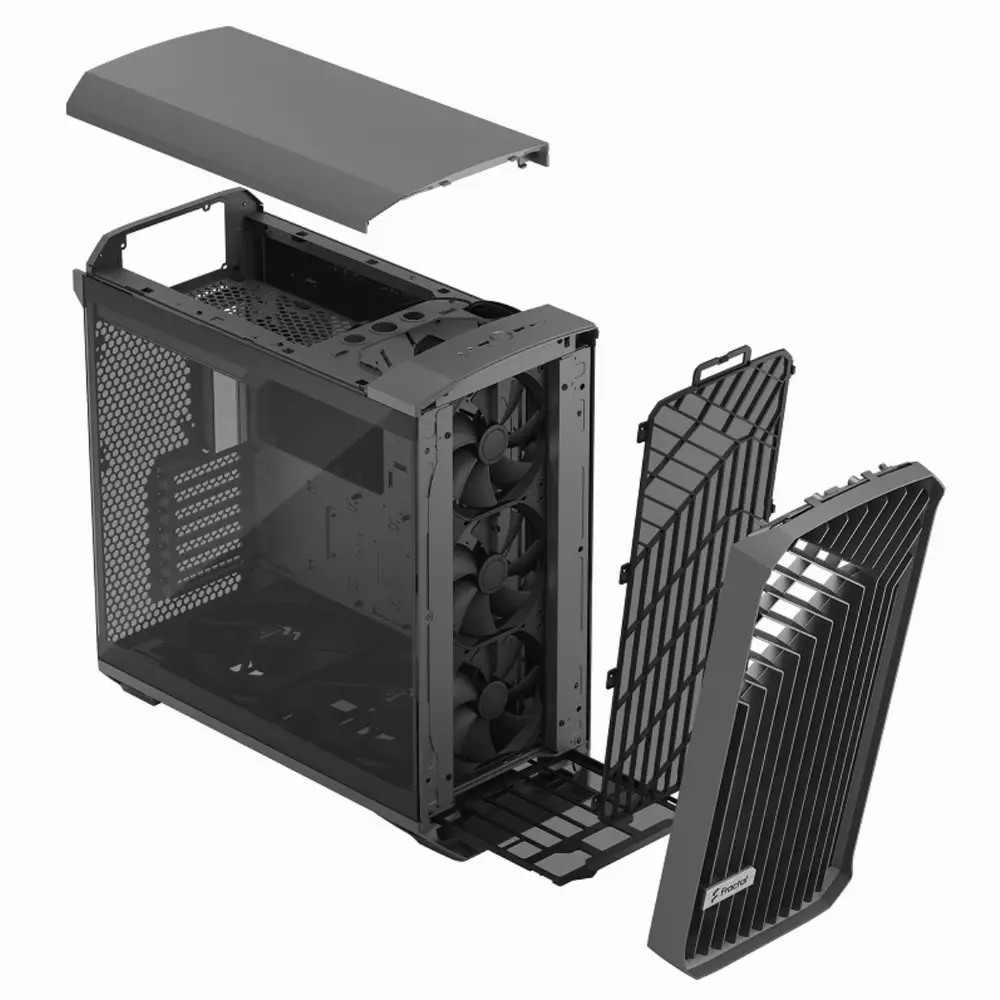 Кутия Fractal Design Torrent Gray Tempered Glass Light