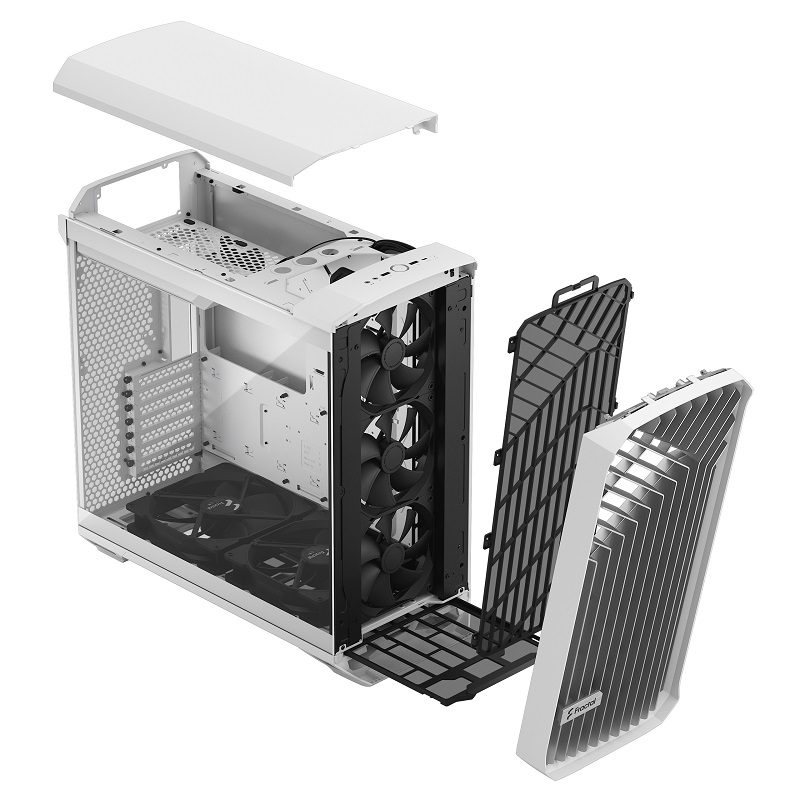 Кутия Fractal Design Torrent White Tempered Glass Light