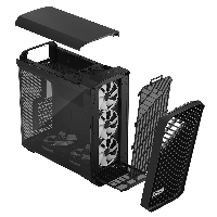 Кутия Fractal Design Torrent Black RGB Tempered Glass Light