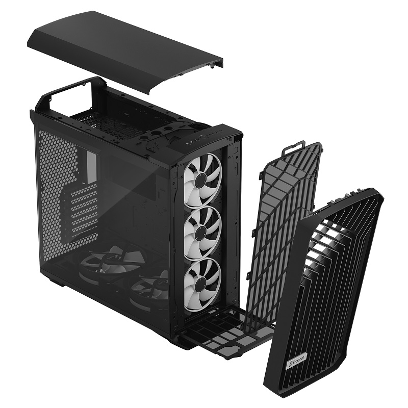 Кутия Fractal Design Torrent Black RGB Tempered Glass Light