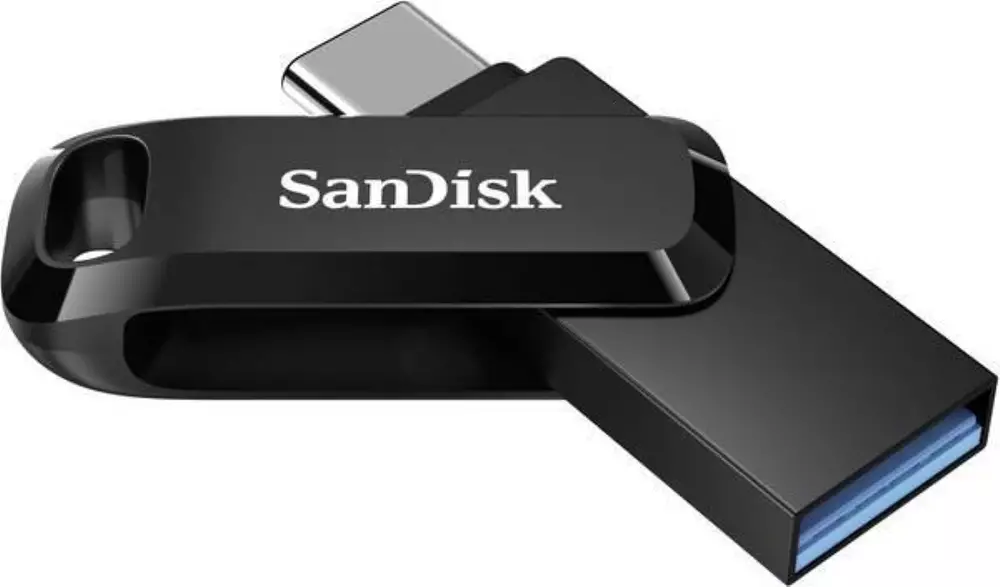USB-Stick SanDisk Ultra Dual Drive Go, 32 GB, USB 3.2 1st Gen (USB 3.0), Schwarz