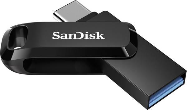 USB-Stick SanDisk Ultra Dual Drive Go, 32 GB, USB 3.2 1st Gen (USB 3.0), Schwarz