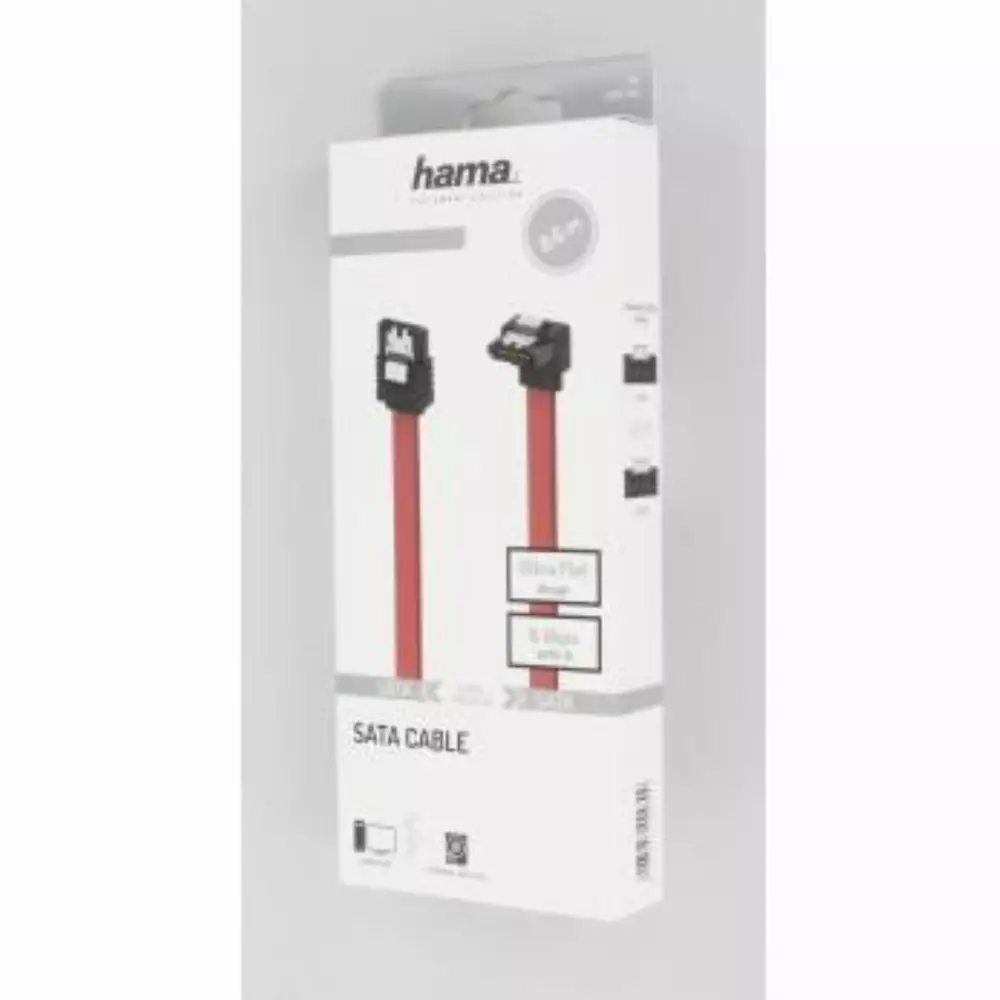 Интерфейсный кабель SATA III HAMA 200740, Коннектор под 90°. 0.60 m