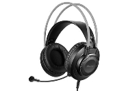 Слушалки с микрофон A4TECH FH200U, Стерео, USB, Черен/Сив