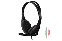 Слушалки с микрофон A4TECH HS-9, Стерео, 2 x 3.5 mm жак, Черен