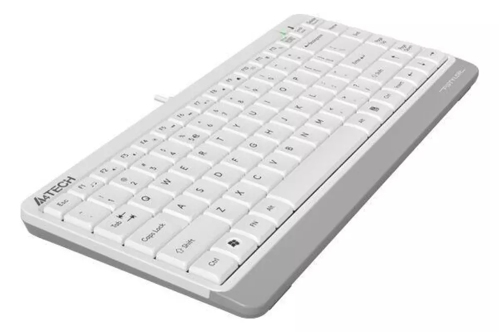 Μίνι πληκτρολόγιο A4tech FK11, Ενσύρματο, USB, hot keys 12, καλώδιο 1,5 m, Λευκό